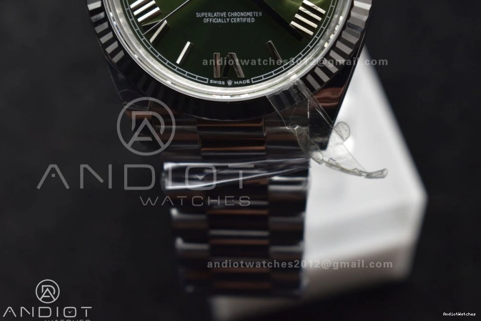 Date 1:1 VR3255 Refined Green (Gain THBF Weight) Day Edition 662 President Dial 40 Bracelet 228239 on Roman SS Best 1223